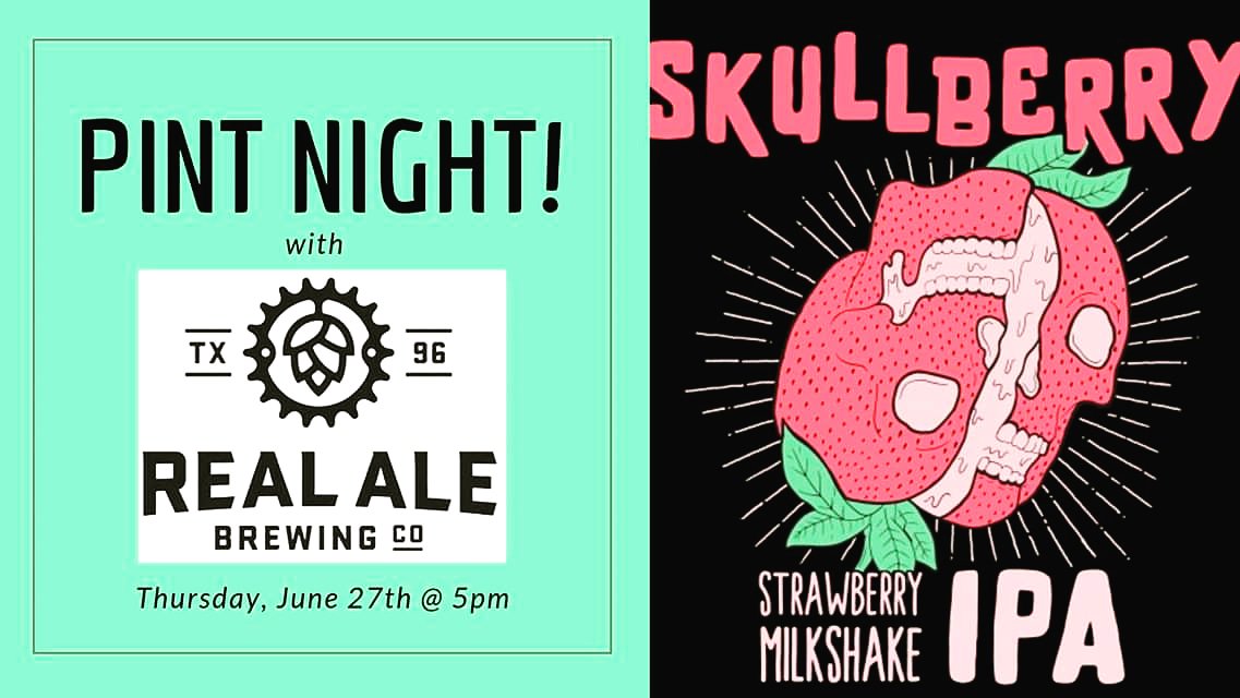 brasstapallen's tweet photo. Join us tonight Thursday 6/27 starting at 5pm for glass night featuring brews from @RealAleBrewing
#allentx #drinklocal #txbeer #supportlocal #drinkcraftbeer #glassnight https://t.co/Ck3gwQn4Nf