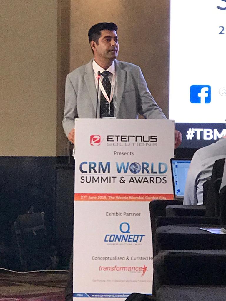 Eternus Solutions (Now InfoBeans) (@nowinfobeans) on Twitter photo 95% #consumers agree that positive customer experience drives them to the same service provider. <a href="/nik_mehta/">Nikhil Mehta</a> explaining the importance of well managed & efficient CRM that serves as a key to optimal customer experience at the CRM World Summit & Awards.
#TBMCRM #crm #sales 95% #consumers agree that positive customer experience drives them to the same service provider. <a href="/nik_mehta/">Nikhil Mehta</a> explaining the importance of well managed & efficient CRM that serves as a key to optimal customer experience at the CRM World Summit & Awards.
#TBMCRM #crm #sales