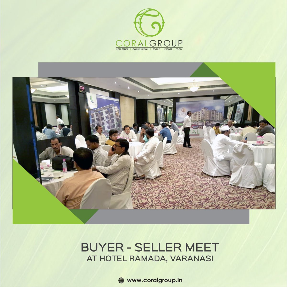 Coral Group organizes buyer-seller meet in Hotel Ramada, Varanasi to facilitate trade & business.

To know more Call : +91 542 2397777 or visit : coralgroup.in

#RealEstate #CoralGroup #CoralGreensBuildtech #Varanasi