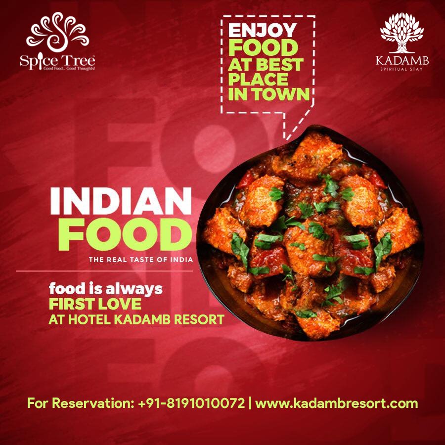 KadambSpiritual's tweet photo. Enjoy - Indian Food at BEST PLACE 
in the Town !! 
“The Real Taste of India”
Food is Always “FIRST LOVE at Hotel Kadamb Resort”
https://t.co/8SmByKeSJx | Call Us: +91-8191010072
#MultiCuisinerestaurant #HotelRestaurantVrindavan #RestaurantVrindavan #HotelMathura #Mathura https://t.co/O067DHdVks