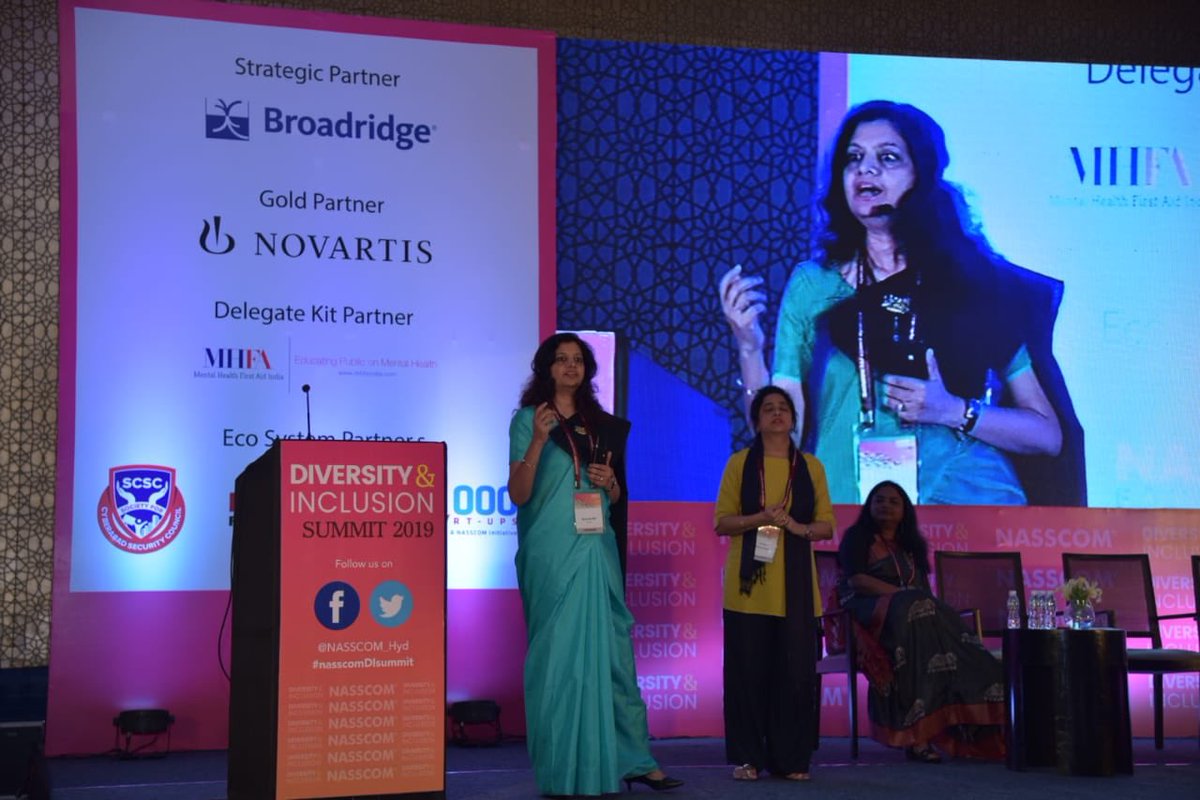 Dixste's tweet photo. “Mother, daughter in law, Chief Scientific Officer, GPH - there are many facets to leadership” - Kamala Rai at NASSCOM D&amp;I event.@nasscomDnI https://t.co/SUpkczuhMR