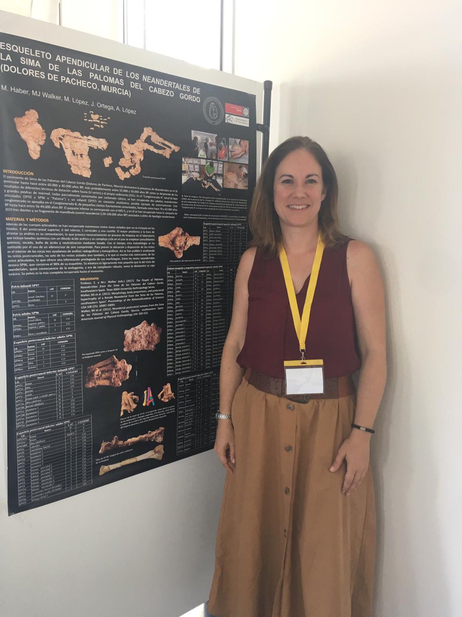 mhaber10's tweet photo. Esta semana hemos presentado en el Congreso de la #SEAF2019 los listados actualizados de todos los restos oseos neandertales de la Sima de las Palomas (Murcia). Mucho trabajo y esfuerzo...merecen la pena al ver estas imagenes #mupantquat #torrepacheco #Neandertal https://t.co/AMKUEAGfas
