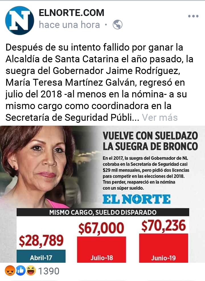 RorroMann's tweet photo. @C_delaFuente @SoyKarinaBarron van a revisar esto?? Le van a hacer una sugerencia a la dependencia encargada de casos de nepotismo??

O se van hacer de la vista gorda?? https://t.co/bl0JTSjfaZ