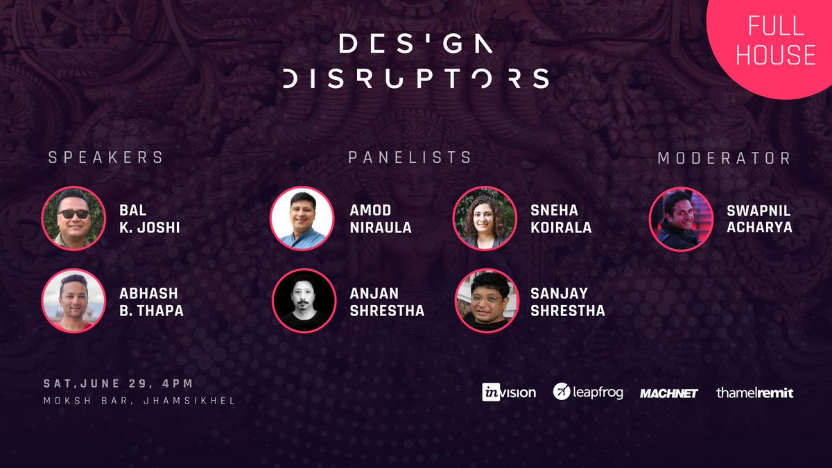 lftechnology's tweet image. We are housefull! 🙌
Get ready for Design Disruptors🔥 
#designdisruptors @InVisionApp #design #ux