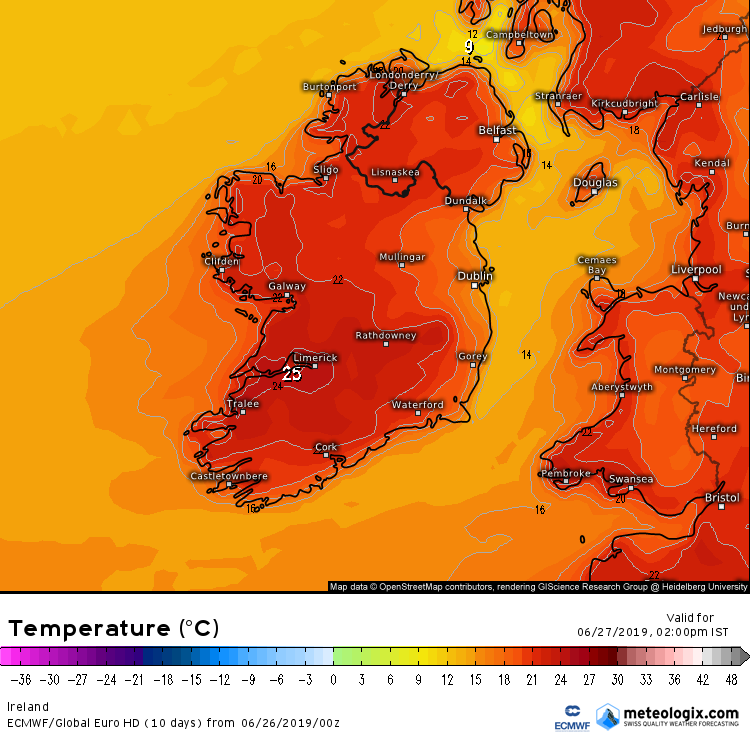 Температура воды в Ирландии летом. Ирландия температура. European Centre for Medium-range weather Forecasts. Температура Ирландии в январе.