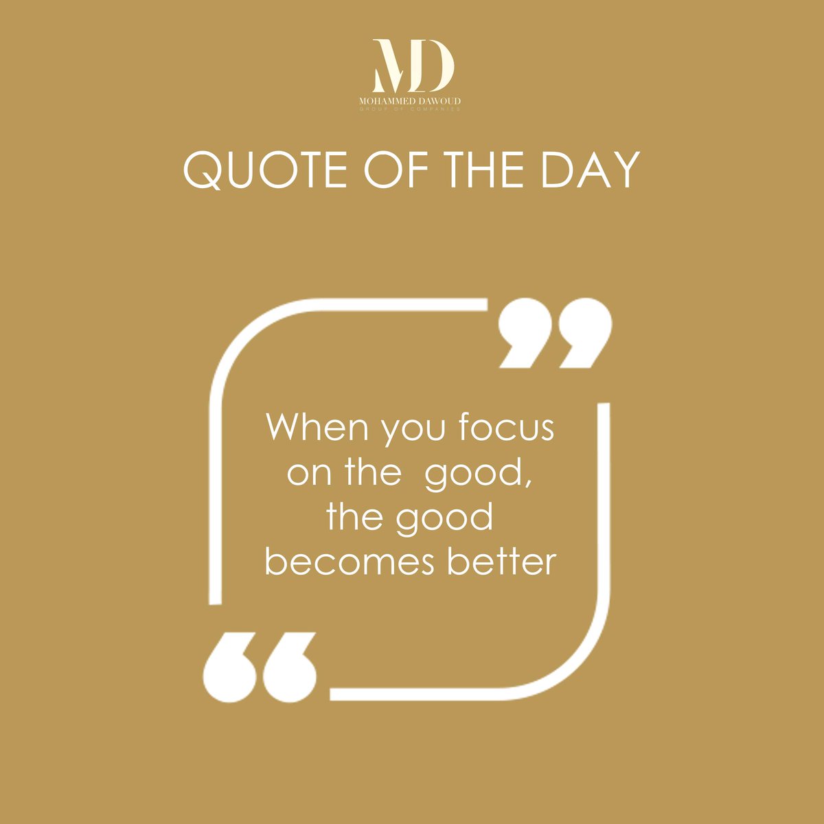 mdgroupco's tweet photo. When you focus on the good, the good becomes better
#MDGroup #MohammedDawoud #MDGroupCo #MDGC #quotes #love #quote #life #motivation #quoteoftheday #follow #like #instagram #poetry #lovequotes #inspiration #instagood #quotestoliveby #motivationalquotes #writersofinstagram #art https://t.co/cLoVoJdJfN