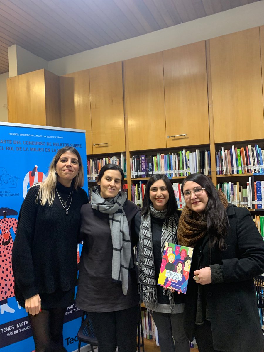 mujeresbacanas's tweet photo. Gracias por la invitación al cierre del concurso https://t.co/kR7yRvkFf6 . Gran conversa sobre historias, bacanas y feminismo, moderada por la escritora @soylaro  @MinMujeryEG ✊🏻✊🏻✊🏻 https://t.co/dfznPuGMxe