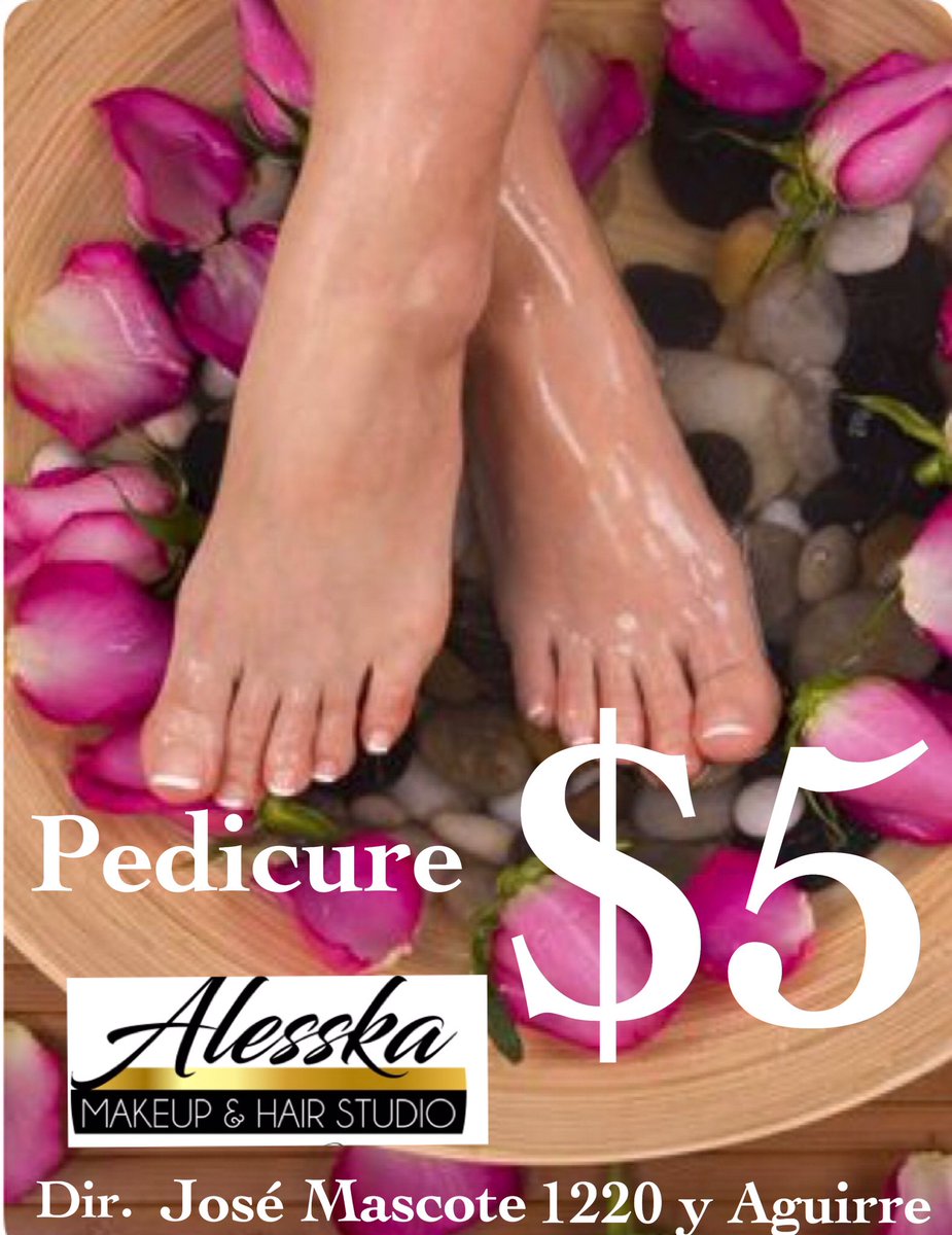 alesskamakeup's tweet photo. Por inauguración pedicure $5 📍estamos ubicados  en José Mascote 1220 y Aguirre 
📱0991501762
TE ESPERAMOS❗️
#pedicure #spa #feet #uñas #salon #studio #peluqueria #piscinaolimpica #centro #guayaquil #ecuador #alesskamakeup_ .
.
.
.
.
.
.
.
@alesskamakeup_ 
@alesskamakeup_ https://t.co/BDQLrOBzx7
