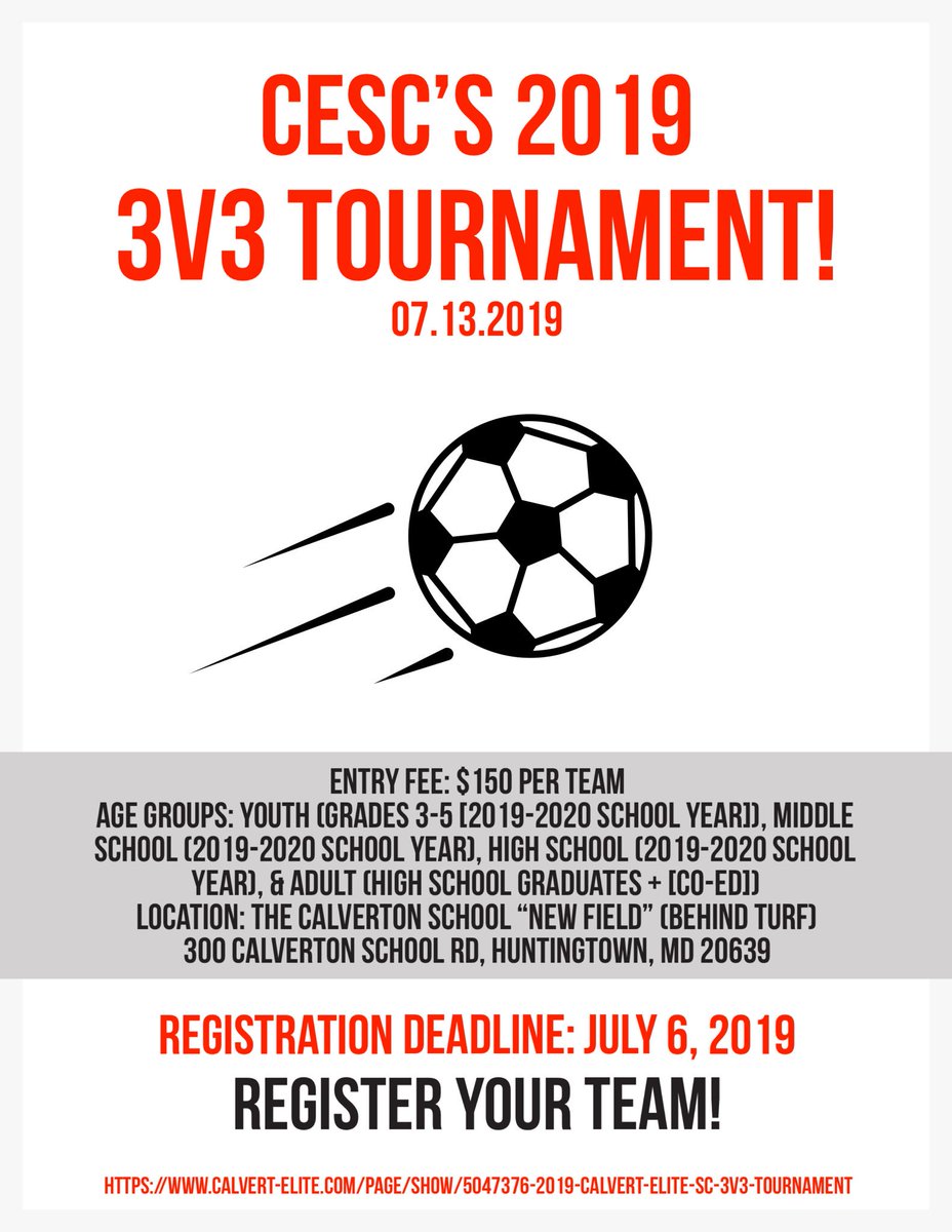 3V3 TOURNAMENT! July 13th! ⚽️
