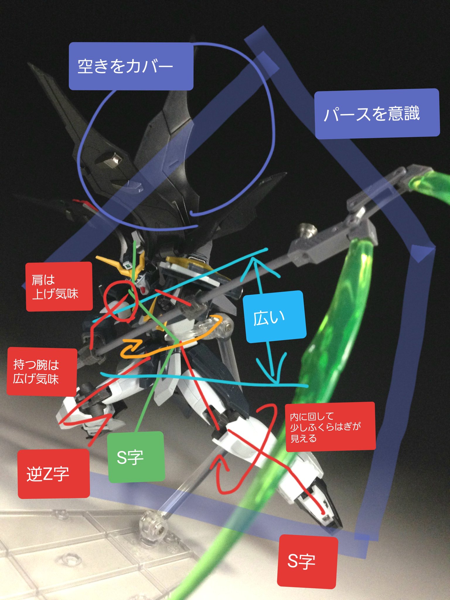 とりぴー ポーズ解説本販売中 鎌を持った時の構えです とりポージング とりぴー ポーズ解説本販売中 鎌を持った時の構えです とりポージング
