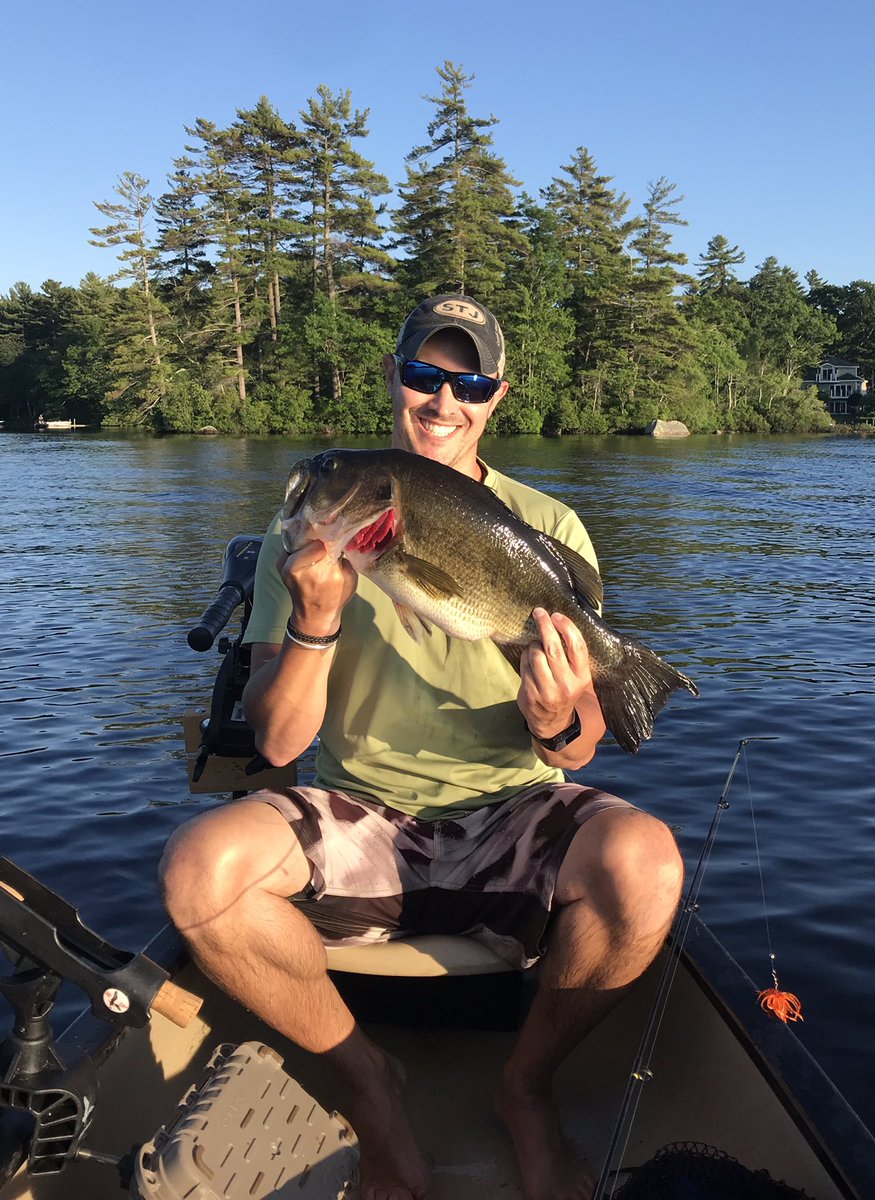 KTrane89's tweet photo. Hey @madfisherman check out this fish of a lifetime caught at Swains Lake in Barrington, NH. #larry https://t.co/RuSTmqEsZc