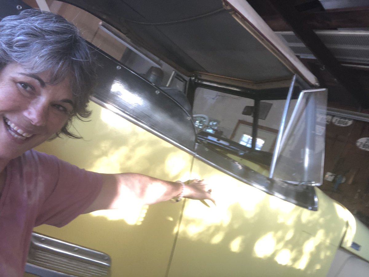 I took "Jilly the Willeys" for a blow dry spin around the neighborhood.  Practicing before I drive Grampa anywhere 👍🏼