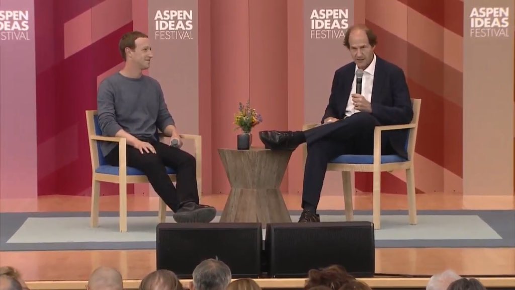 TreyChap's tweet photo. What an amazing discussion @CassSunstein and Mark Zuckerburg @BezosScholars https://t.co/lgoQ1bCUqj
