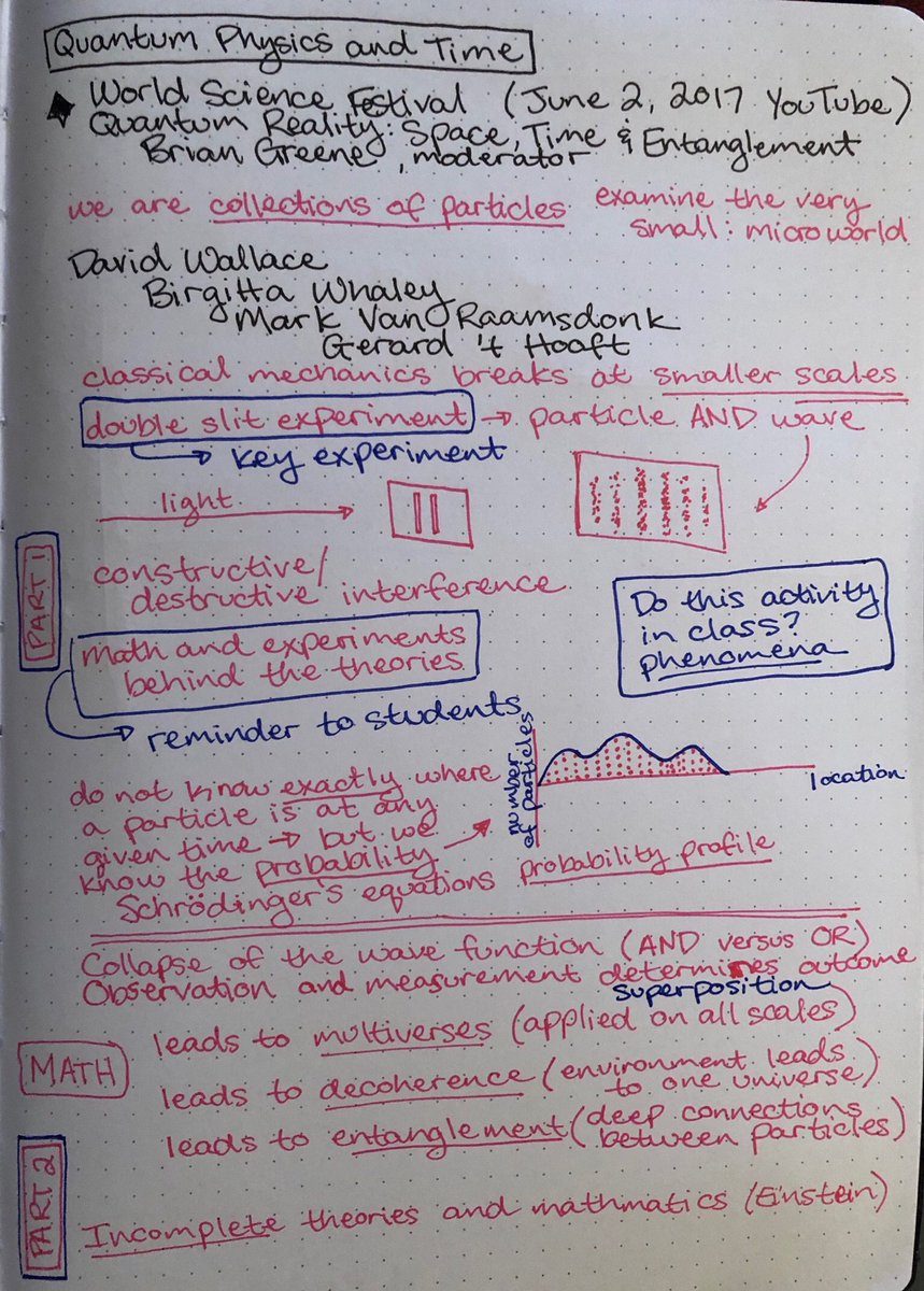 SciArtTeacher's tweet image. Spent this afternoon watching this @worldscifest video for fun. I even took notes! 📝 #alwaysastudent m.youtube.com/watch?v=BFrBr8…