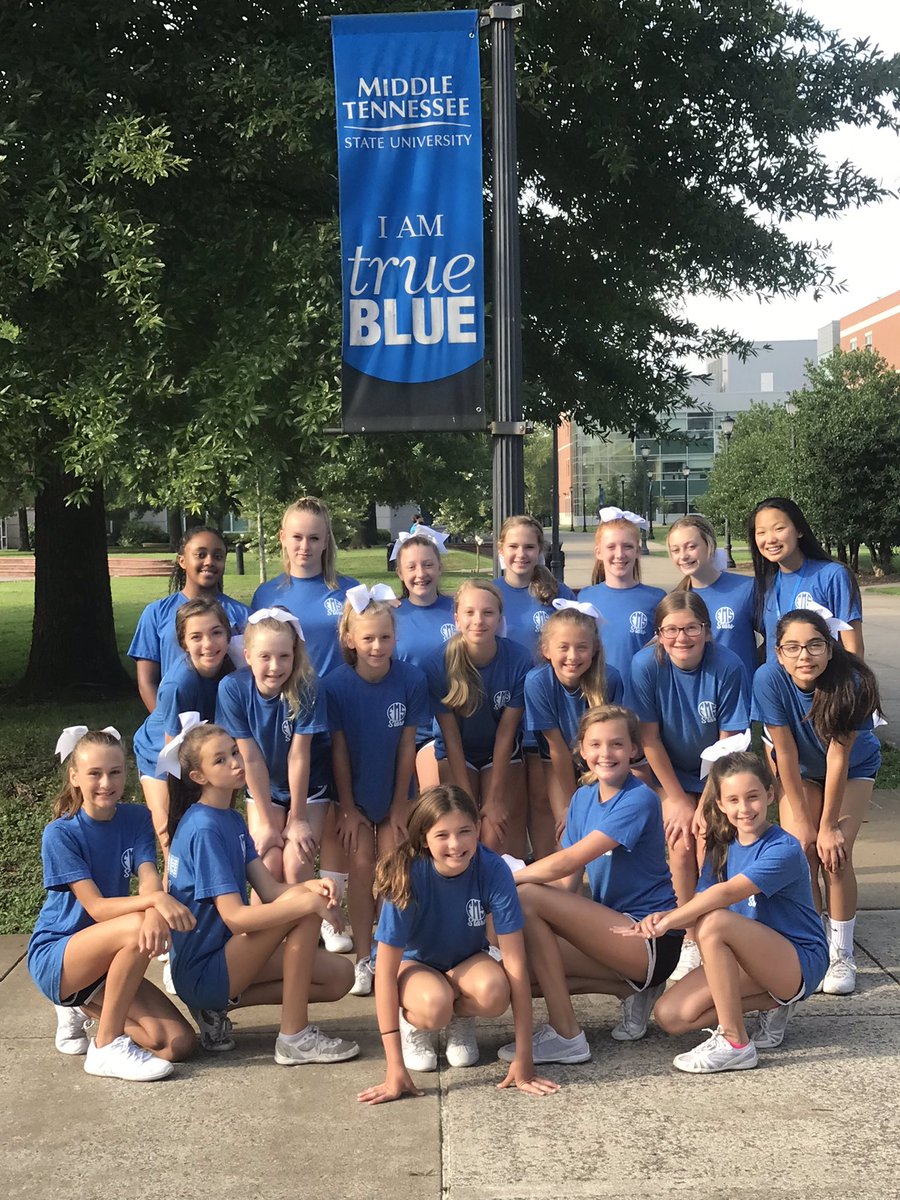 jhackerfms's tweet photo. UCA cheer camp at MTSU was a success. #sweetestgirls #bestteam https://t.co/ITk7VxsIDx