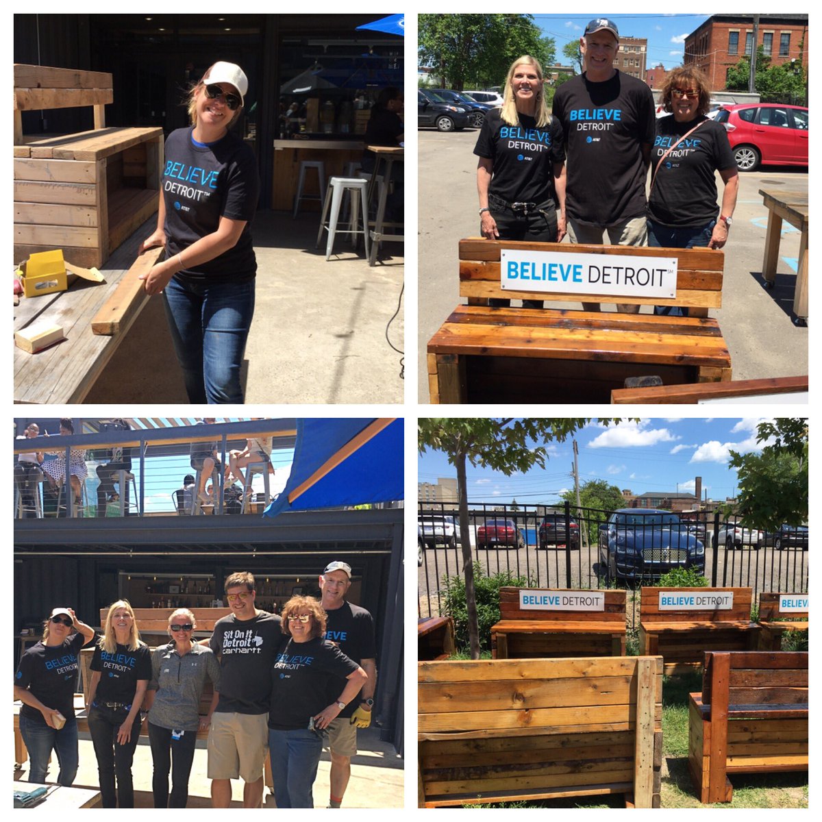 <a href="/ronobrsa/">Robert P. Jones</a> Thanks for planning AT&amp;T Believe Detroit event on June 25th! Had a blast with <a href="/SitOnItDetroit/">Sit On It Detroit</a> completing eight benches. Worked hard &amp; learned a new skill...#BelieveDetroit #LifeAtAtt