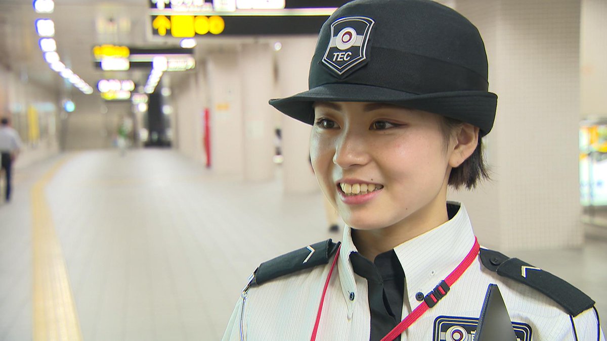警備員の1割が女性 警備員の1割が女性