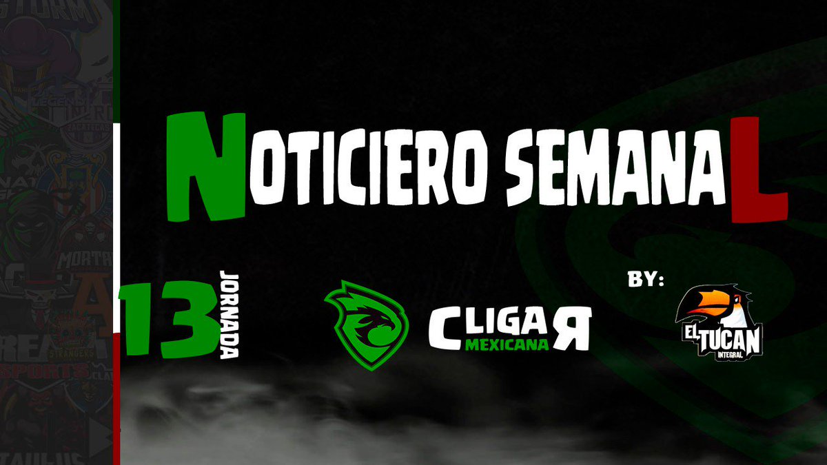 ⚠️NUEVO VIDEO⚠️
🇲🇽Noticiero a la Mexicana#13🇲🇽

▶️Repasamos los encuentros DECISIVOS de la Jornada 13 de la Liga Mexicana, además de las mejores jugadas, Estadísticas, WinRates e Información sobre los Descensos y PlayOffs

📺youtu.be/2QvMsPXMB6Q

🔃❤Se Agradece