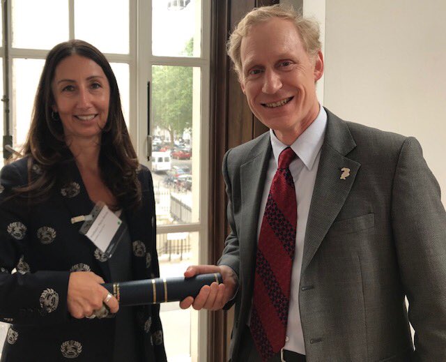 ⁦<a href="/MariaBelvisi4/">Maria Belvisi</a>⁩ <a href="/TimEisen/">Tim Eisen</a> attended the ⁦<a href="/acmedsci/">Academy of Medical Sciences</a>⁩ ceremony for new fellows yesterday. Great honour to be elected.