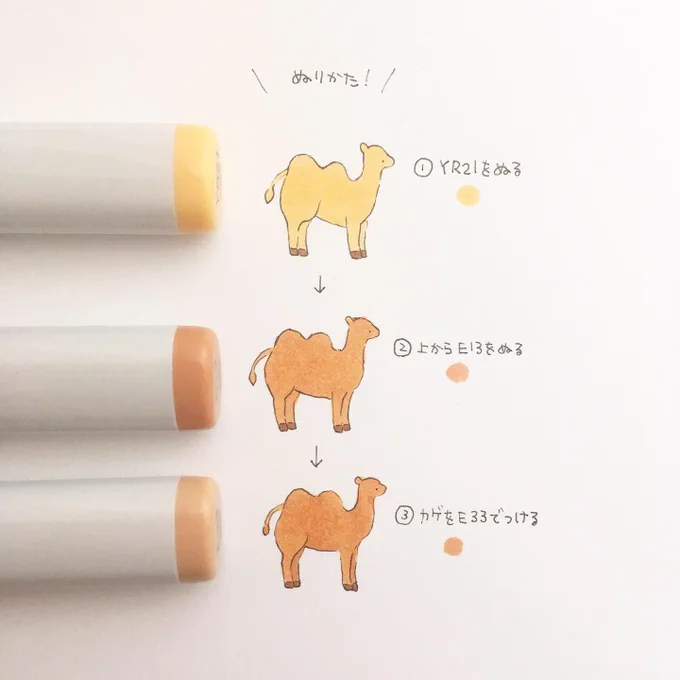 ちょっとした違いなのですが、コピックで絵本の原画を描く時、こんなことをしています? 