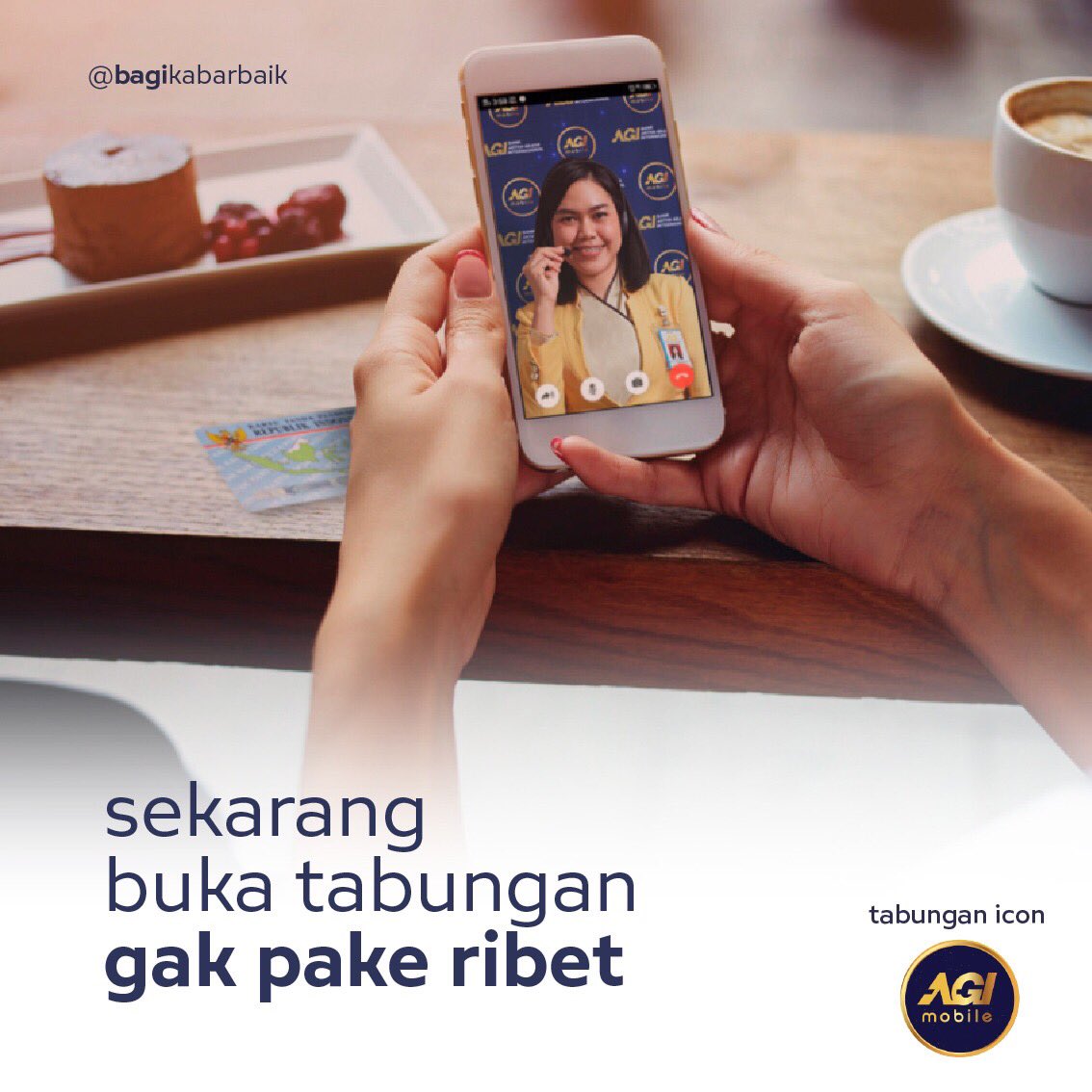 temanagi's tweet photo. Masih jaman datang ke Cabang untuk buka rekening? Download #AGIMobile di Playstore atau Appstore kamu, buka rekening langsung bisa dilakukan dimanapun dan kapanpun. Lebih praktis, mudah dan hemat waktu kan pastinya! https://t.co/DOgu24hn8R