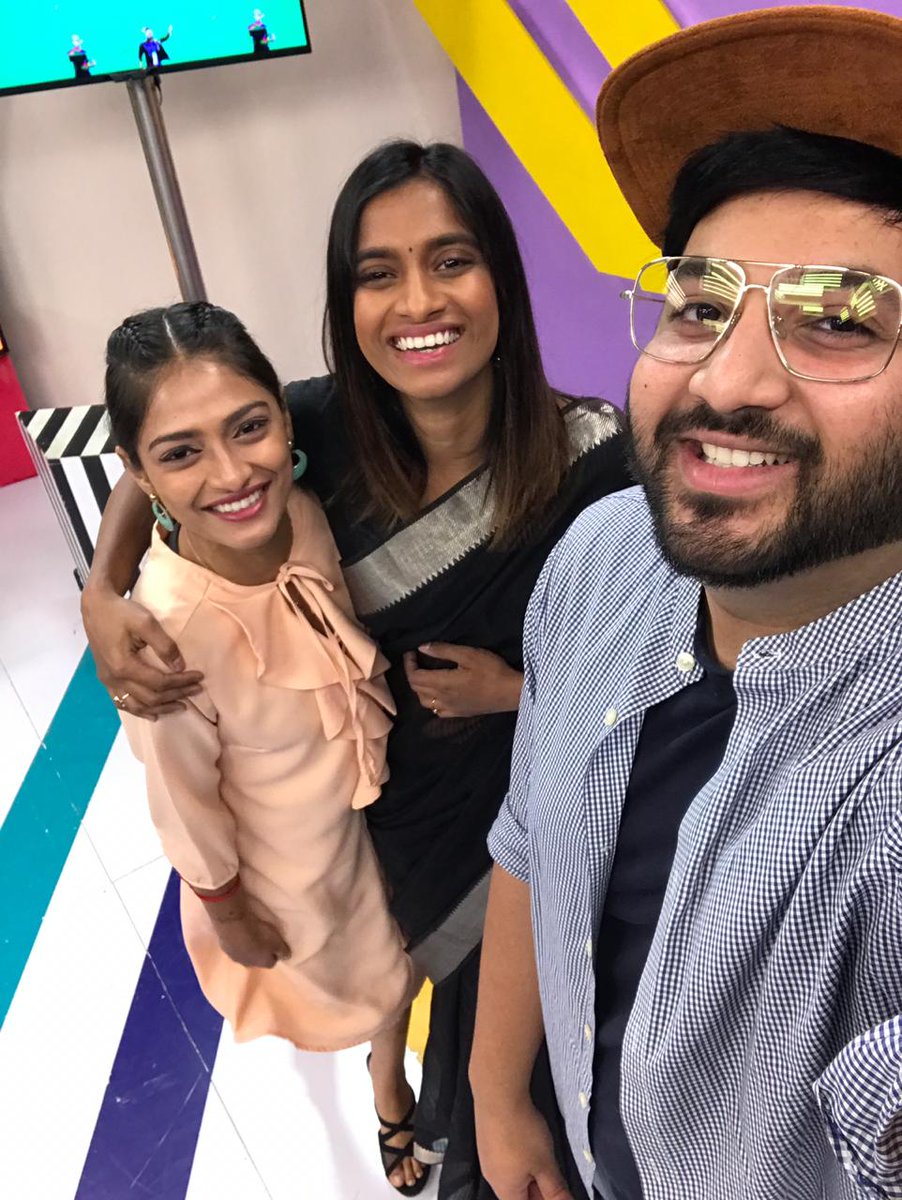 SunMusic's tweet photo. Semma morning’s Semma selfie with our guest Anusha swamy.
Don't forget to watch #SemaMorning Monday-Tuesday @7AM only on #SunMusic
#SemmaMorningsemmaSelfie @sastika_r @rjsyedlive @theanushaswamy https://t.co/dQTyizsnjL