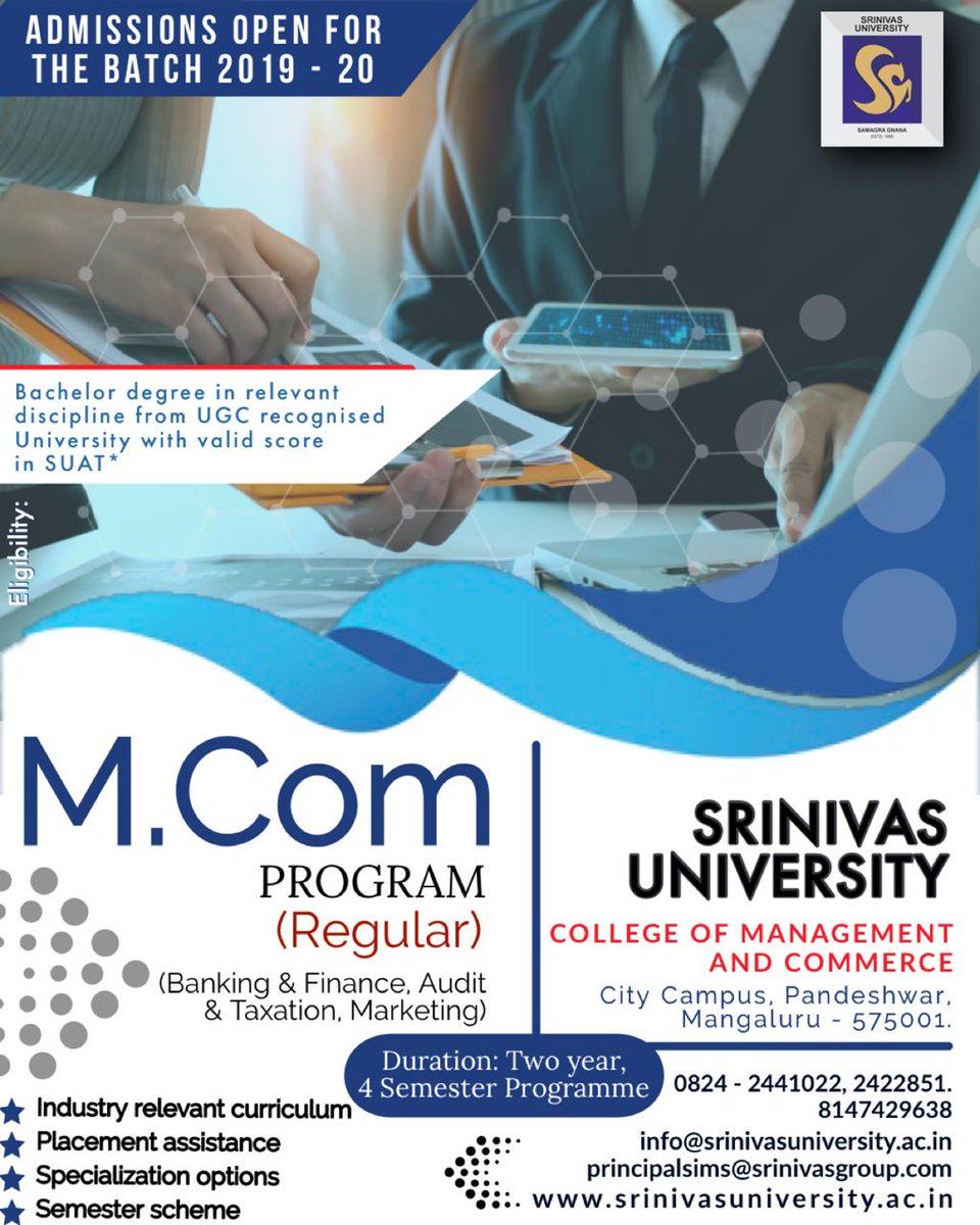 Srinivas University (@srinivasgroup) on Twitter photo 