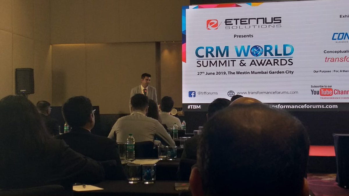 <a href="/nik_mehta/">Nikhil Mehta</a> live in action .. keynote speaker at CRM World. #TBMCRM <a href="/trfforums/">Transformance</a>