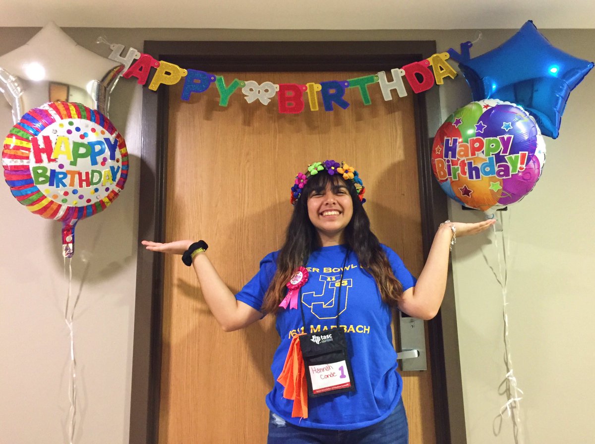 jjhstuco's tweet photo. Happy Birthday to our President, Hannah Conde🎉 We have seen her grow into the wonderful leader that she is today and will continue to see her grow! Best wishes to you❤️ #happybirthday https://t.co/YQ1t86OJEY
