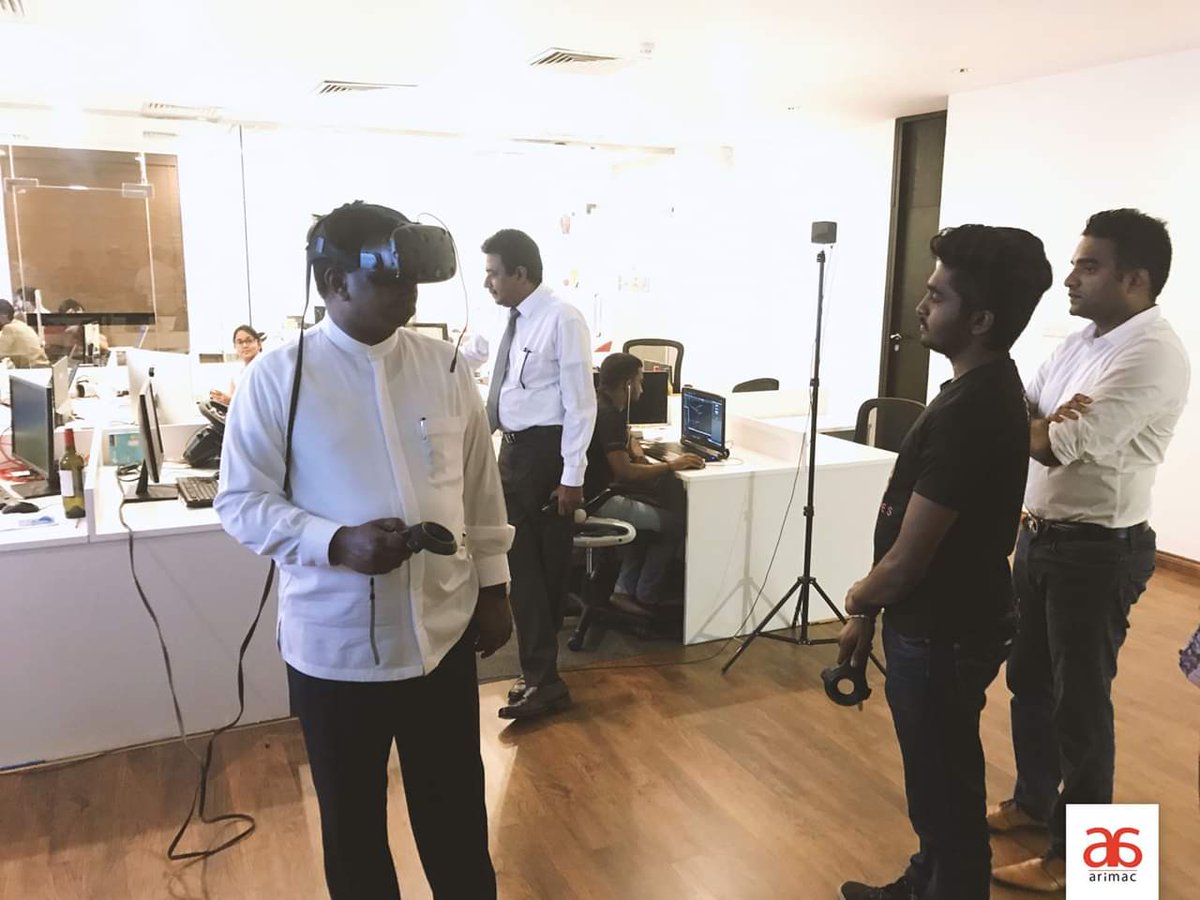 teamarimac's tweet photo. It is an honor to have the presence of Hon. Minister Ajith P. Perera, Minister of Digital Infrastructure and Information Technology at the Arimac Experience Centre today. #TeamArimac #DigitalDisrupters #Innovations #DigitalSolutions #ProudMoments https://t.co/ODlfbDhmkB
