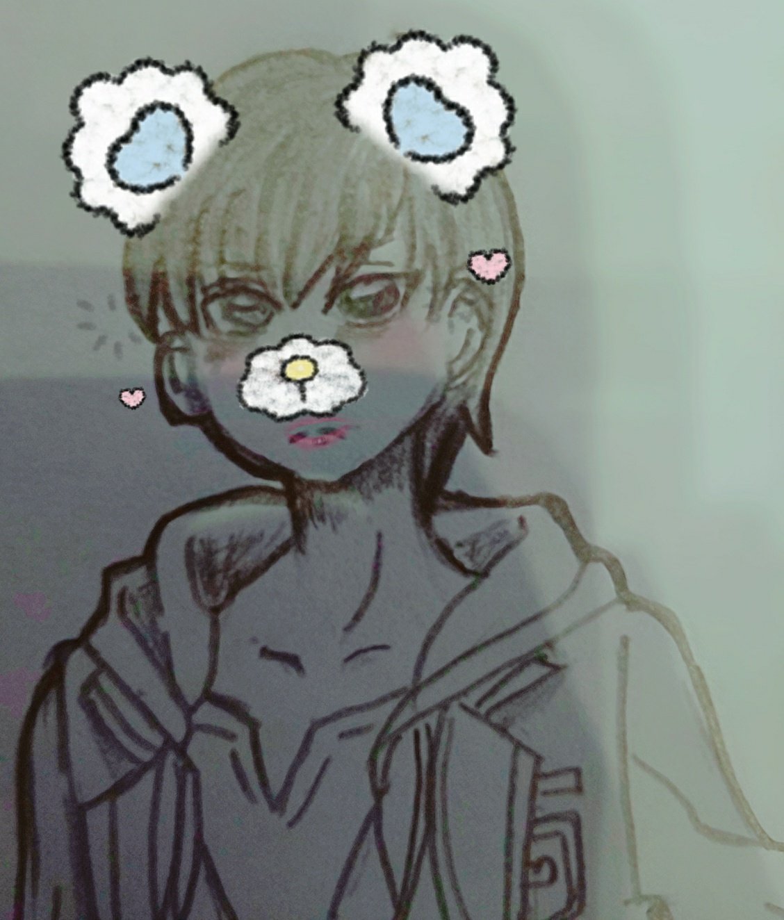 美羽 みう 松専用垢 おそ松さんのｆ６一松描いてみた 加工ついて可愛くなった 笑 おそ松さん F6 イラスト 一松