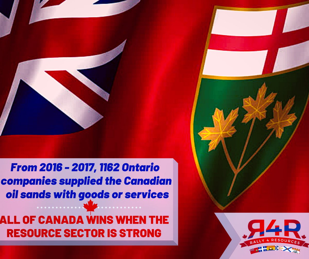 Thousands of companies from coast to coast benefit by doing business with the #oilsands industry every year. A strong resource sector = a strong 
🇨🇦 #Canada 🇨🇦 and we should all be proud! 

#cdnpoli #onpoli #ontario #cdnecon  #BillC69 #StopBillC69