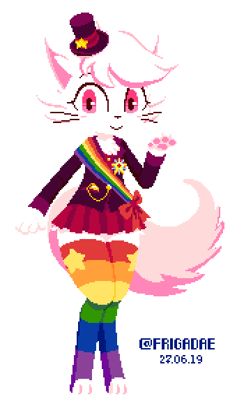 frigadae's tweet image. To wrap up June or Pride Month. I decided to draw @SentyEspeon's Simon.