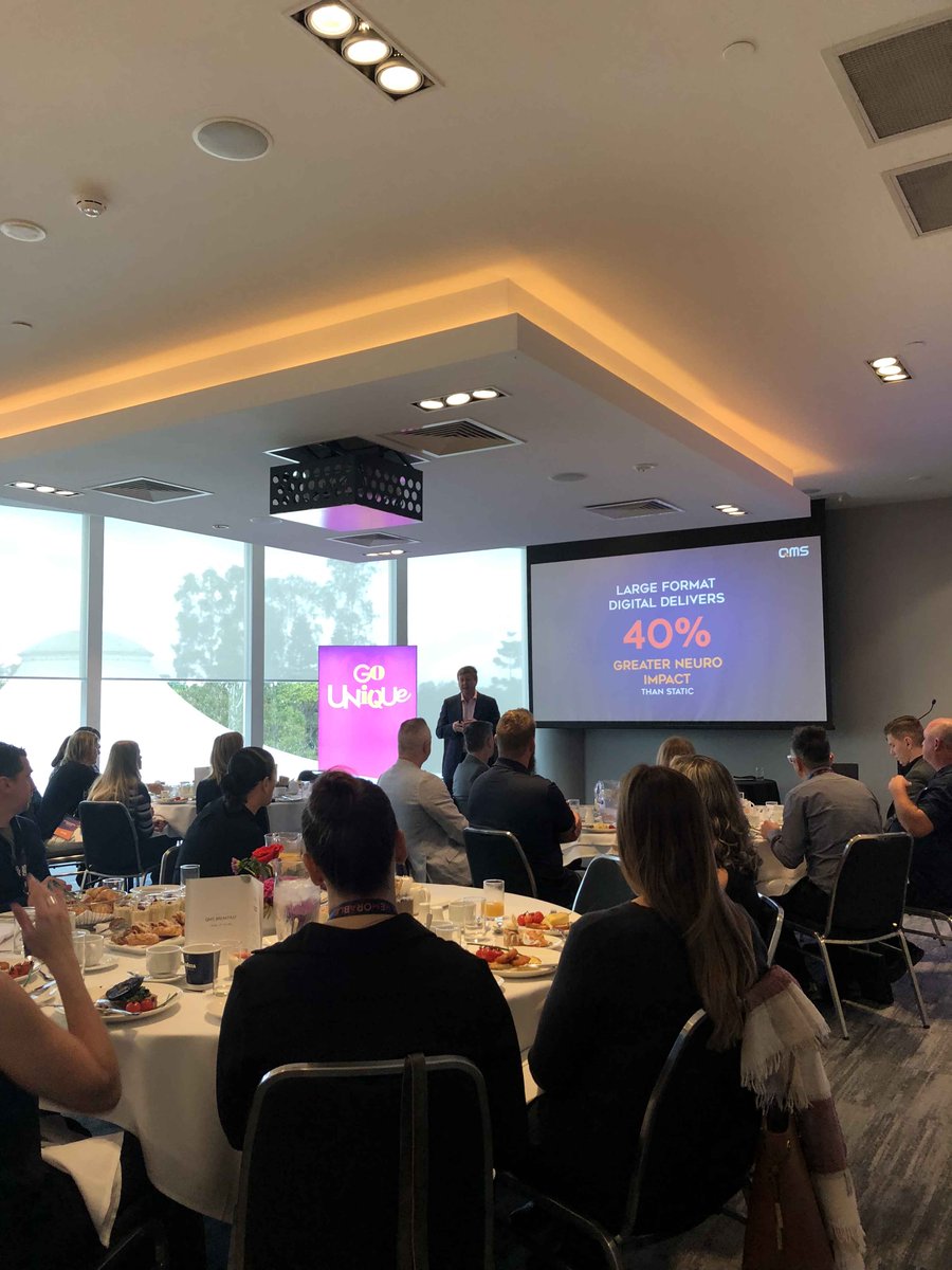 QMS_Media's tweet photo. On Tuesday we extended our Go Unique Neuro Insights breakfast series to the not so sunny Gold Coast. It was great to take our clients through the results of our global first study and have an engaging and educational morning. #GoUnique #BeMemorable https://t.co/jdpAMG7yiQ