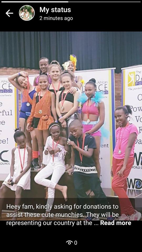 RoseRetla's tweet photo. @akreana_ @akerena_ This cute munchies have the opportunity to go represent our country at the World Lyrical Dance Championships in England from 26 July-6 Aug 2019. We have already raised R25000.00 we still need to raise more to help cober accommodation and transport costs. Pls help ❤❤ https://t.co/kBTKeApy02