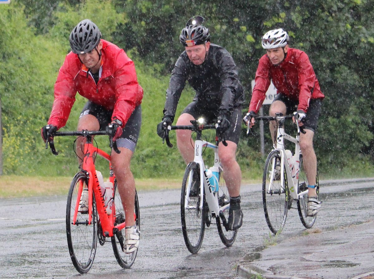 Really enjoying seeing all the pictures of a well deserved ride in the sunshine for the #PwCRtN team today 🌞🚴‍♀️🚴🏻‍♂️😎 It’s not always been like that! May I remind you of #Day3 Gloucester to Cardiff? @danrodden12 @EmmaCGlover @leightonsmith82 @robewbank @sophie_housden