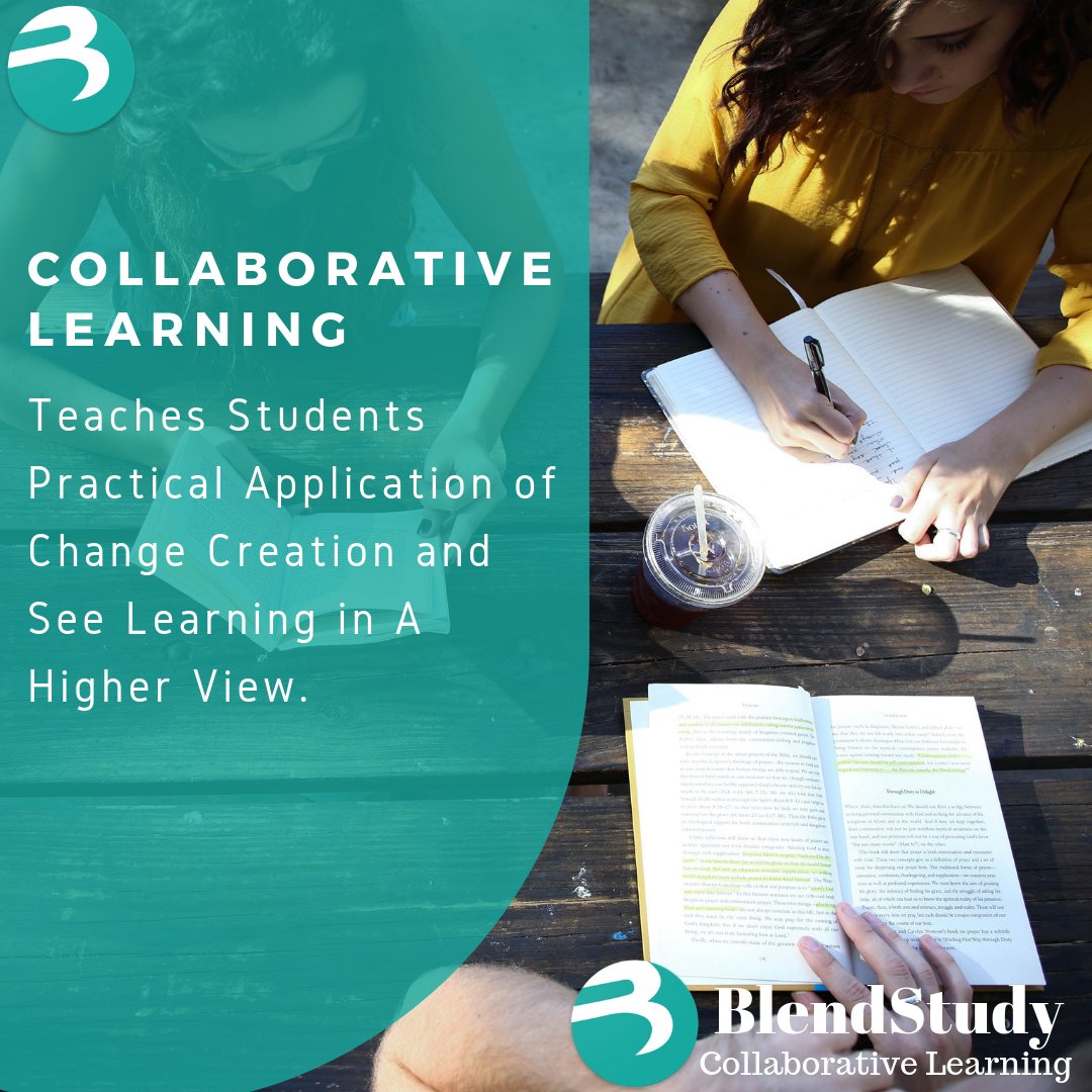 Bativerse's tweet photo. @BlendStudy -COLLABORATIVE LEARNING Teaches Students Practical Application of Change Creation and See Learning in A Higher View. #BlendStudy #education #collaboration #university #college #knowledgesharing #ThursdayThoughts https://t.co/aO53HYoSMd