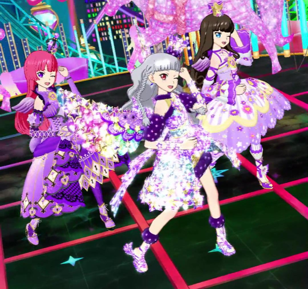 りん プリチューバー Twitter પર みちるとそふぃとあろまで新曲 スペース スパイス スペクタクル でライブやりました みちるに ちしきのパープルジュエルコーデ そふぃに やさしさのパープルジュエルコーデ あろまに ときめきのパープルジュエル