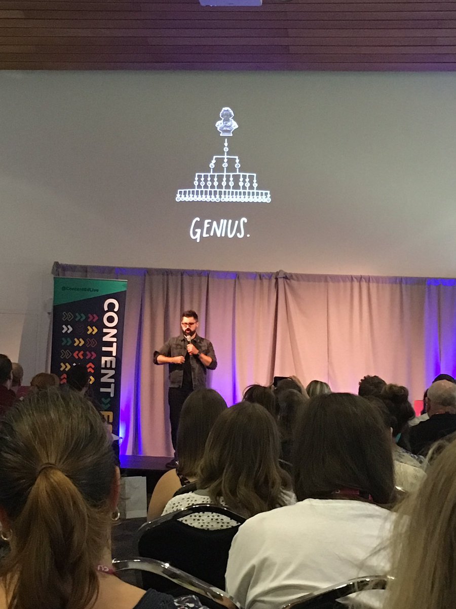 At #ContentEd2019 and learning (thankfully) that I don’t have to be a genius to be good at what I do, but instead think about scenius 👌