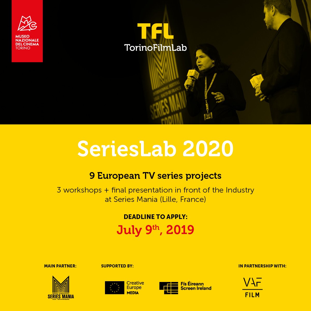 FestSeriesMania's tweet image. Vous avez un projet de série ? Participez à #SeriesLab 2020, le programme de formation du @TorinoFilmLab
(avec le support de @MEDIAprogEU). Le meilleur projet sera présenté aux professionnels lors de #SeriesManiaForum 🔽🔽
seriesmania.com/fr/professionn…