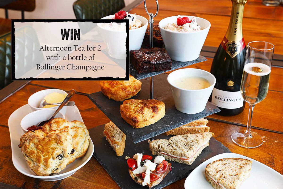 Win an afternoon Tea for 2 and a bottle of Bollinger Champagne at The Wine Room in Mapperley How to Enter:
1. Follow us on twitter x.com/the_wine_room 
2. Re-tweet this post to your followers
Winner will be drawn Sunday 30th June 2019 . (For t’s &amp; c’s contact us for details)