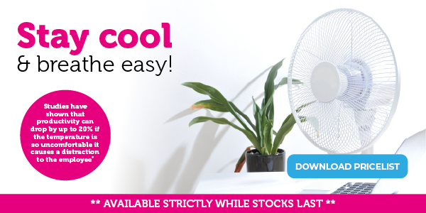 Claresoffice's tweet photo. Stay Cool &amp; Breathe Easy! 🌞 - https://t.co/POolYE8vj7

Order your fans today whilst stocks last. https://t.co/QtPVVxqs9A