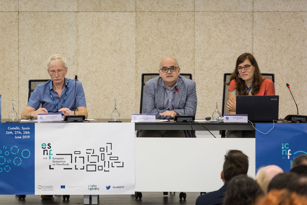 Expertos internacionales debaten en la UJI sobre el potencial de los nanofluidos para combatir el cambio climático #nanofluids #ICNf2019 ow.ly/a37550uO2Pk
<a href="/UJIuniversitat/">Universitat Jaume I</a> <a href="/nanouptake/">Nanouptake COST Action</a>