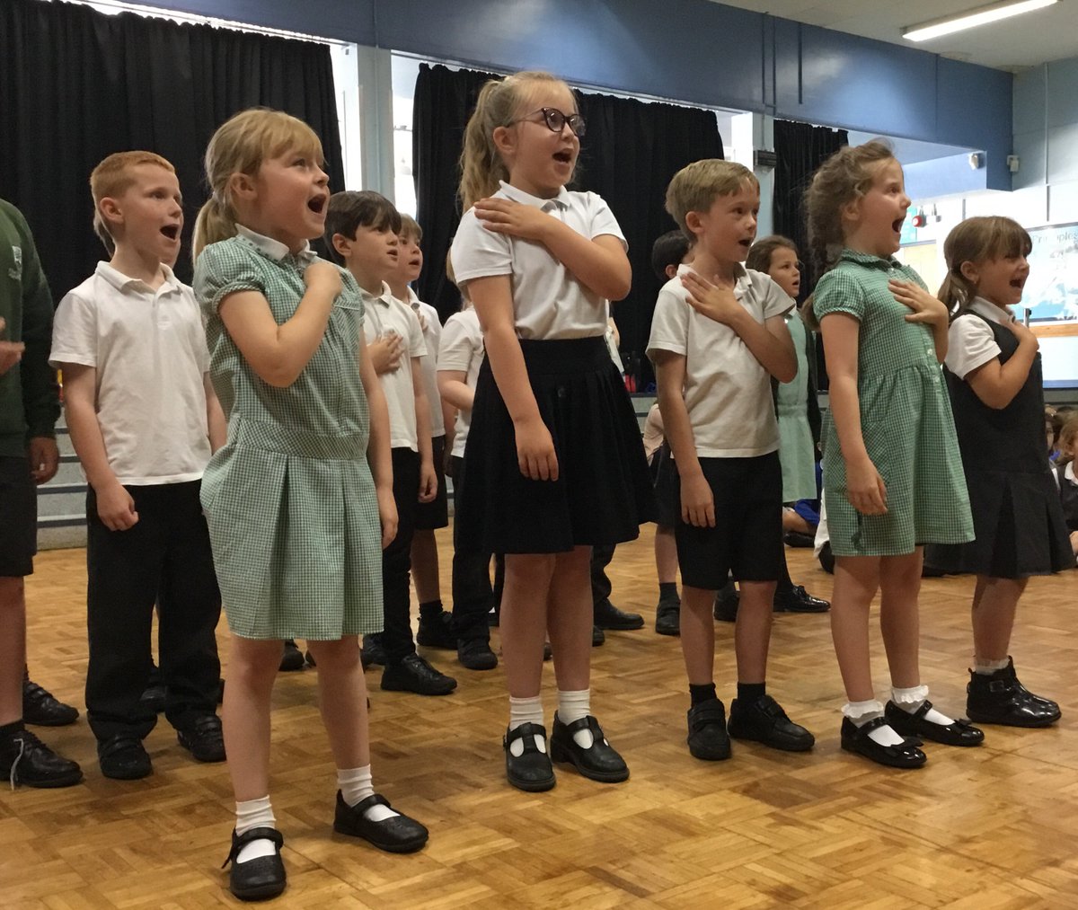 DurringtonHigh's tweet photo. We were delighted to host a @WestSussexMusic #littlebigsing this morning with year 2 students from @DurringtonIJ English Martyrs and fellow @dmateducation school @LaurelsPrimary coming together to sing beautifully. #sing #masschoir #WSMusic https://t.co/QtyyqpdCHF