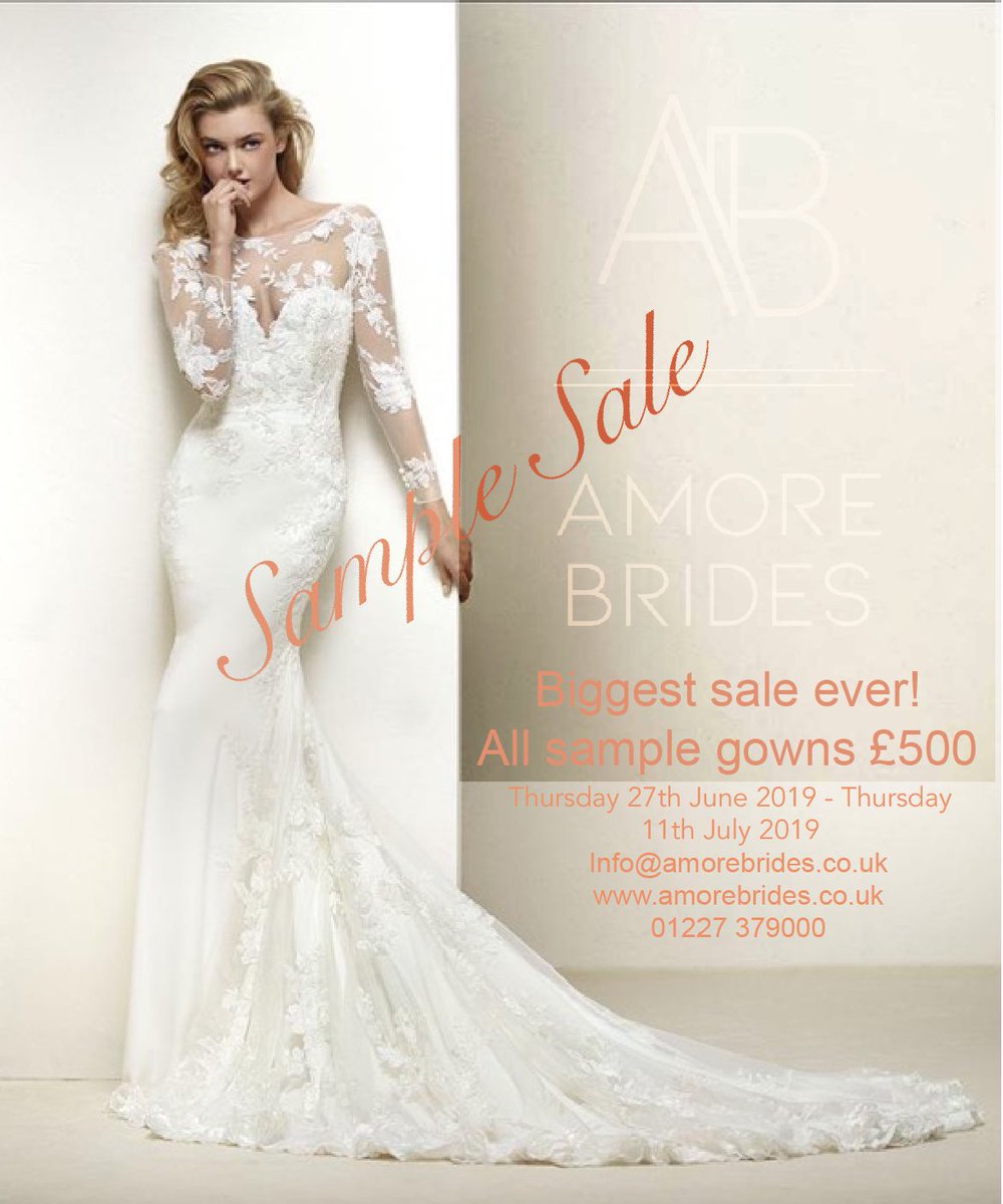 biggest sale book now! This event will run from Thursday 27th June until Thursday 11th July #biggestdresssaleever #weddingdress