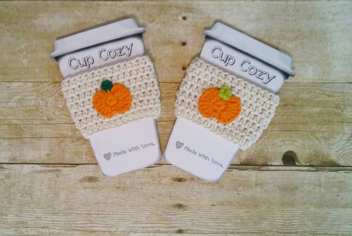 Fall Pumpkin Drink Sleeve for Coffe and Tea To Go etsy.me/2FI4GHq #Epiconetsy #MugWrap