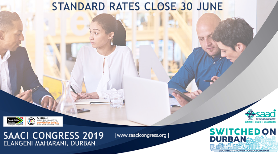 SAACIofficial's tweet photo. STANDARD REGISTRATION RATES CLOSE 30 JUNE
Kindly note that your chance to take advantage of standard registration rates SAACI 2019 ends on 30 June. Explore https://t.co/edRIkjXcBa for registration and all the essential info you'll need on an occasion not to be missed! #eventprofs https://t.co/hkVpRAdyoU