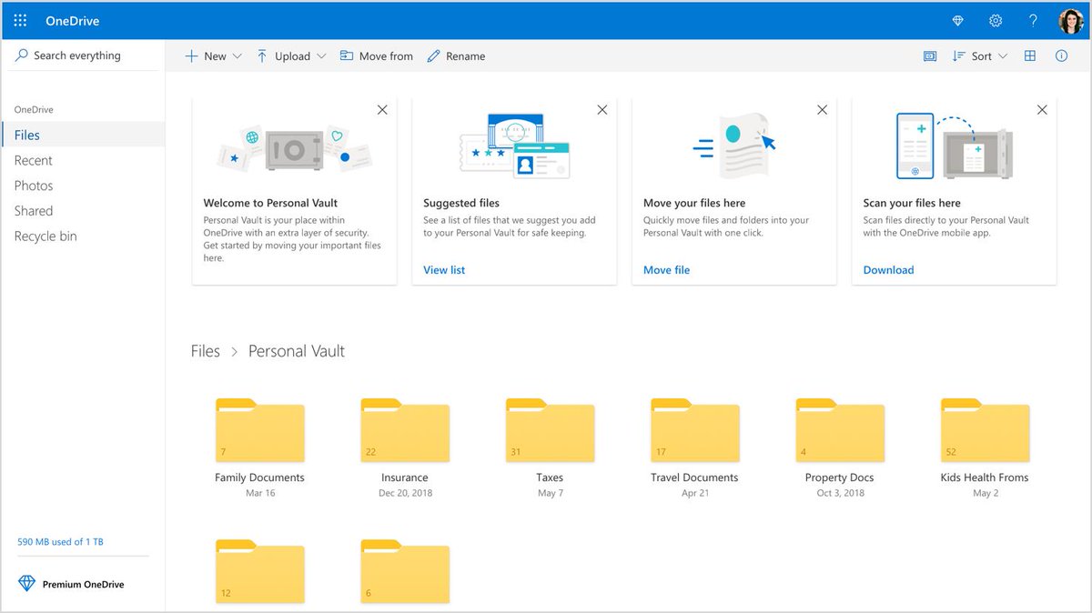 Richard_S81's tweet image. #AuthenticationMethod #Microsoft cloud #OneDrive Personal Vault
Microsoft’s Announces OneDrive Personal Vault to Secure your Personal and Secure Files
microsoft.com/en-us/microsof…