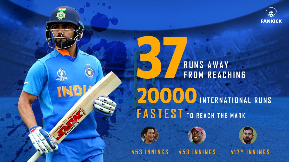FanKickGlobal's tweet photo. Virat Kohli is on his way to crack all the past records. This one is about just 20000 International runs
#INDvsWI #CWC19 #WorldCup2019 #FankickCricketContest #CheerTeamIndia #ChakdeIndia #ViratKohli #IndianCricketTeam #TeamIndia https://t.co/DBrUSBwrdP