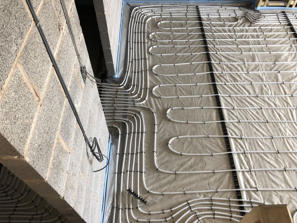 ecosystemswales's tweet photo. Underfloor heating ready for @stiebeleltronuk Ground source https://t.co/YKD1A86xvT